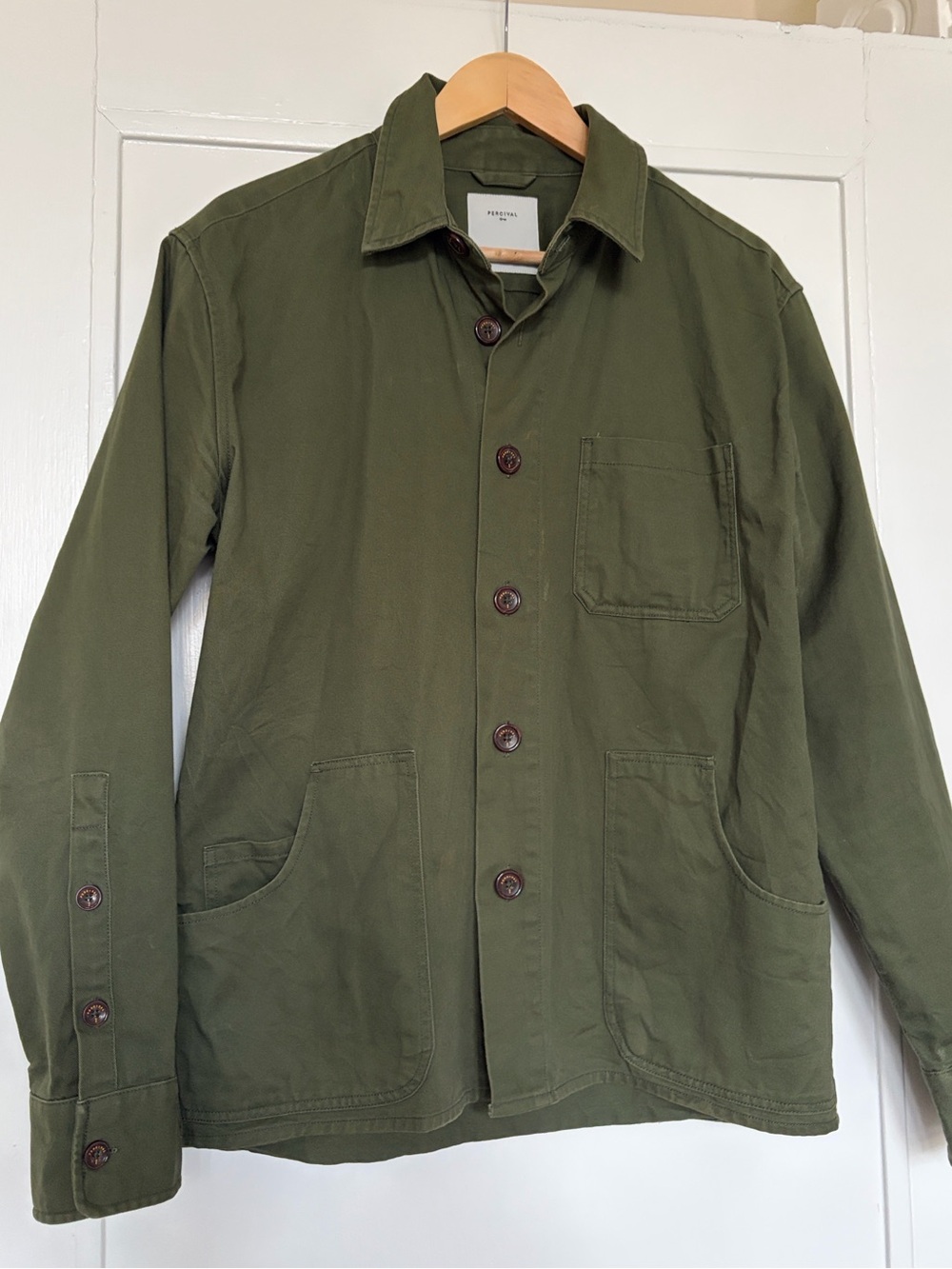 Mens Percival Olive Green Chore Jacket